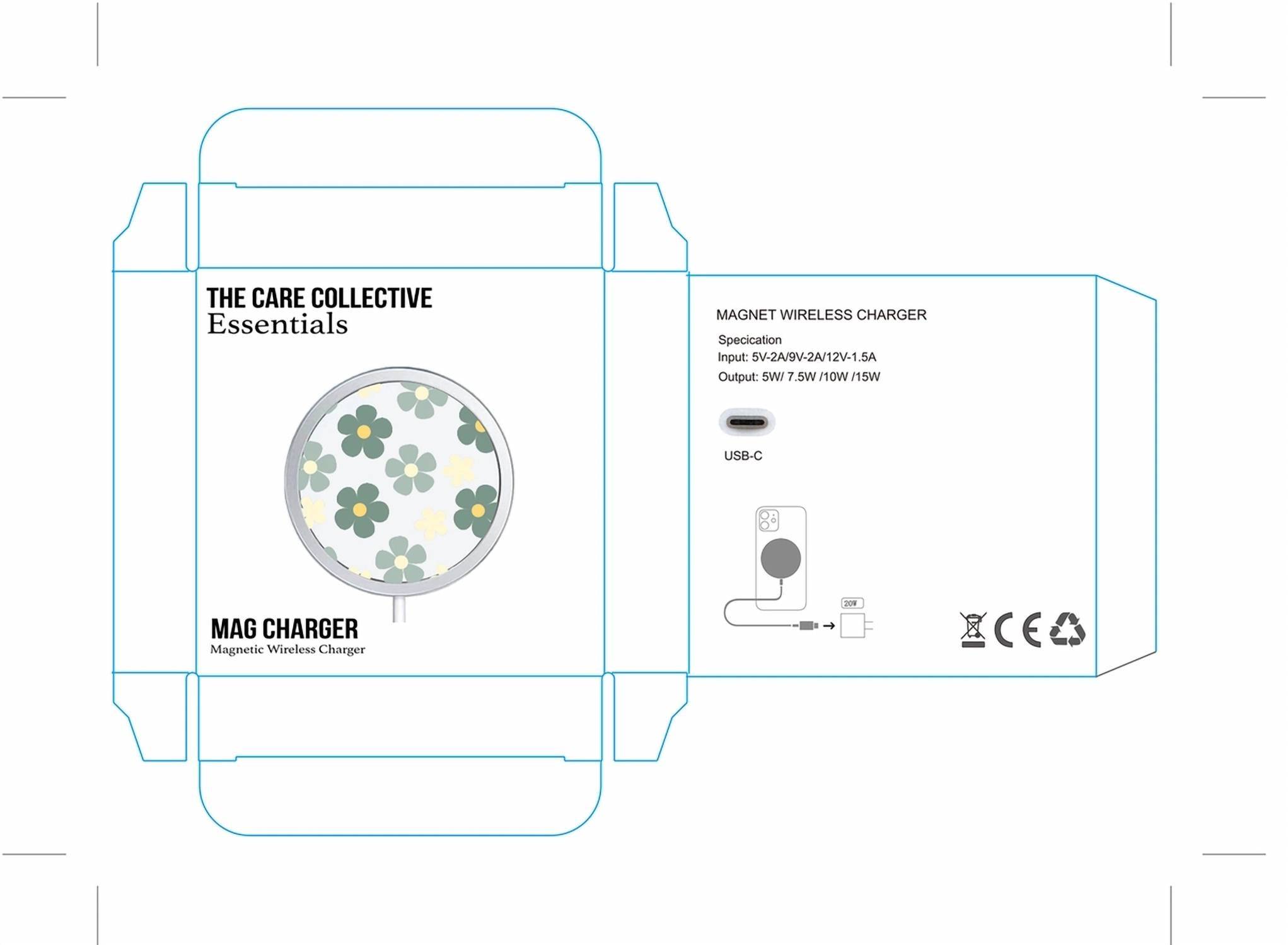 The Care Collective - Flower Magnetic Charger