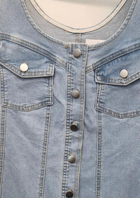 Riviera - Women's Sleeveless Denim Dress