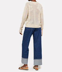 Brodie Cashmere - Brodie Aloha Cashmere Open Crew Top
