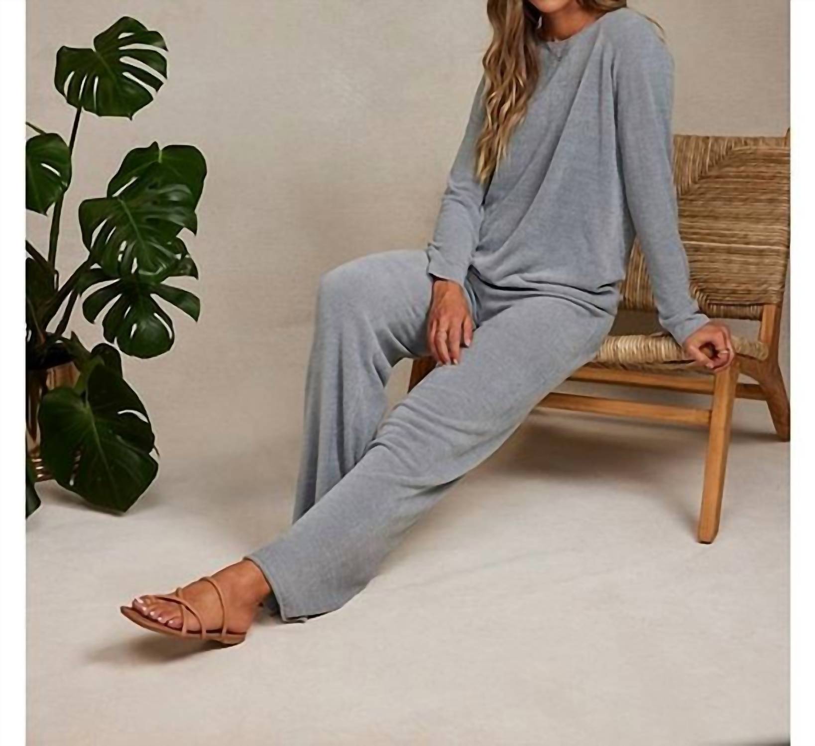 Barefoot Dreams - Jersey Pullover & Wide-leg Pant Lounge Set
