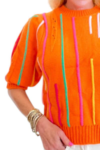 Thml - Puff Sleeve Soft Detail Textured Top