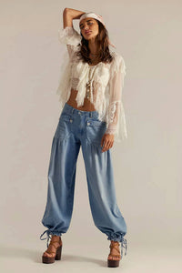 Free People - Lotus Barrel Jeans