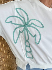 Peach Love - Kokomo Palm Tree Terry Top