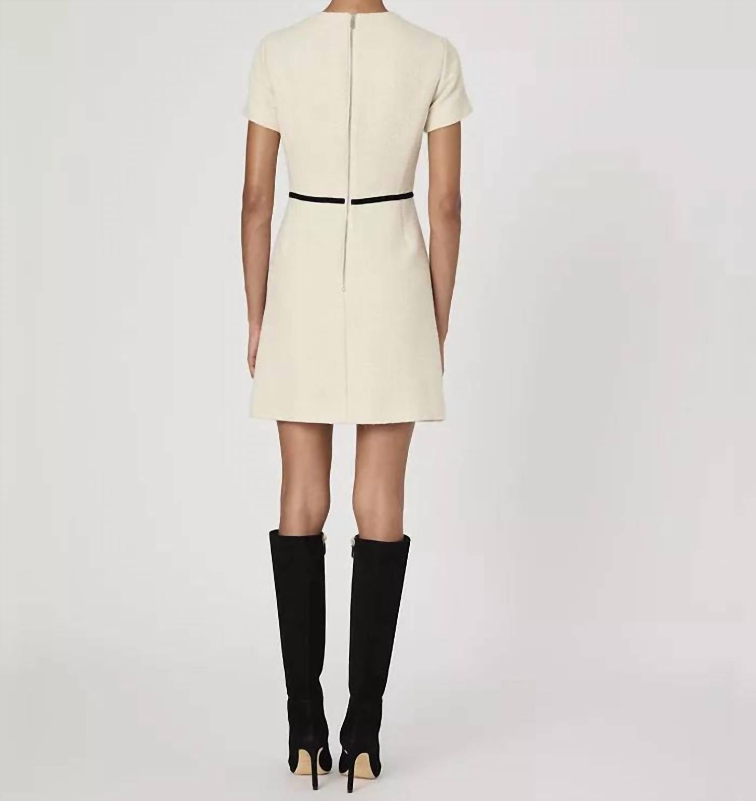 French Connection - Contrast Tweed Dress