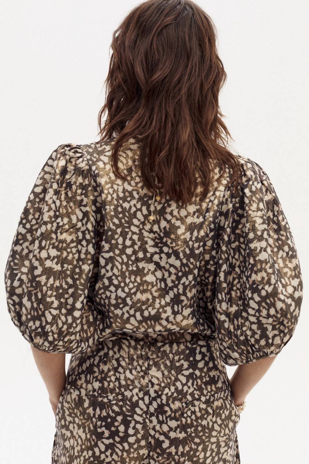 Lanhtropy - Bubble Metallic Linen Shirt