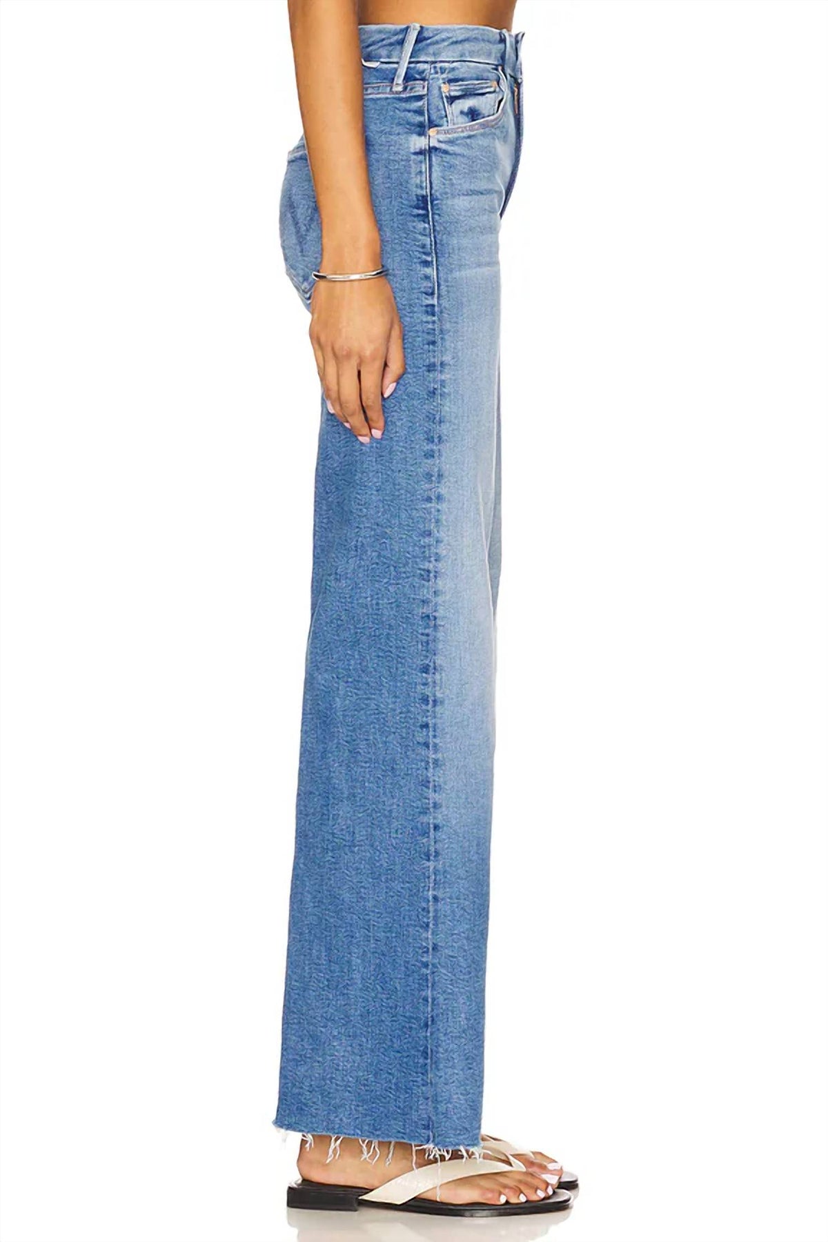 Mother - Roller Fray Wide Leg Jeans
