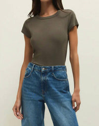 Z Supply - Renae Rib Short Sleeve Top