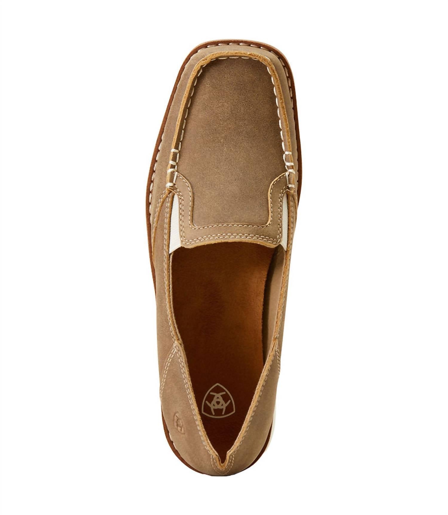 ARIAT Women's Cruiser Easy Flex Wide Square Toe Shoe in trusty brown - women's flats - alternate view