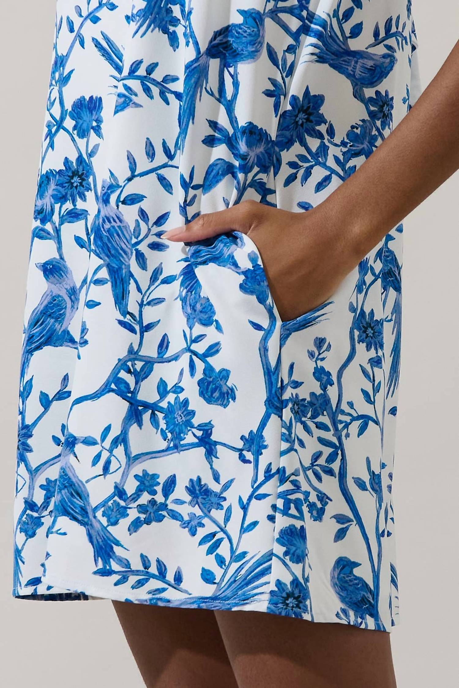 Sugarlips - Ciela Floral Benson Trapeze Mini Dress
