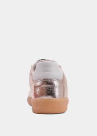 SHU SHOP Women's Silvia Leather Sneaker in gold - women's sneaker - alternate view