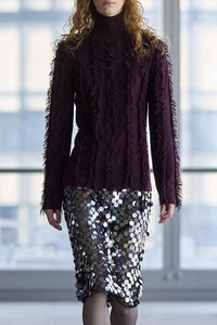 Zankov - Nico Shredded Intarsia Turtle Top