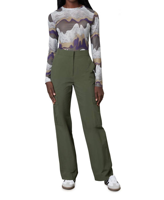 Nia - Nylon Cargo Pants