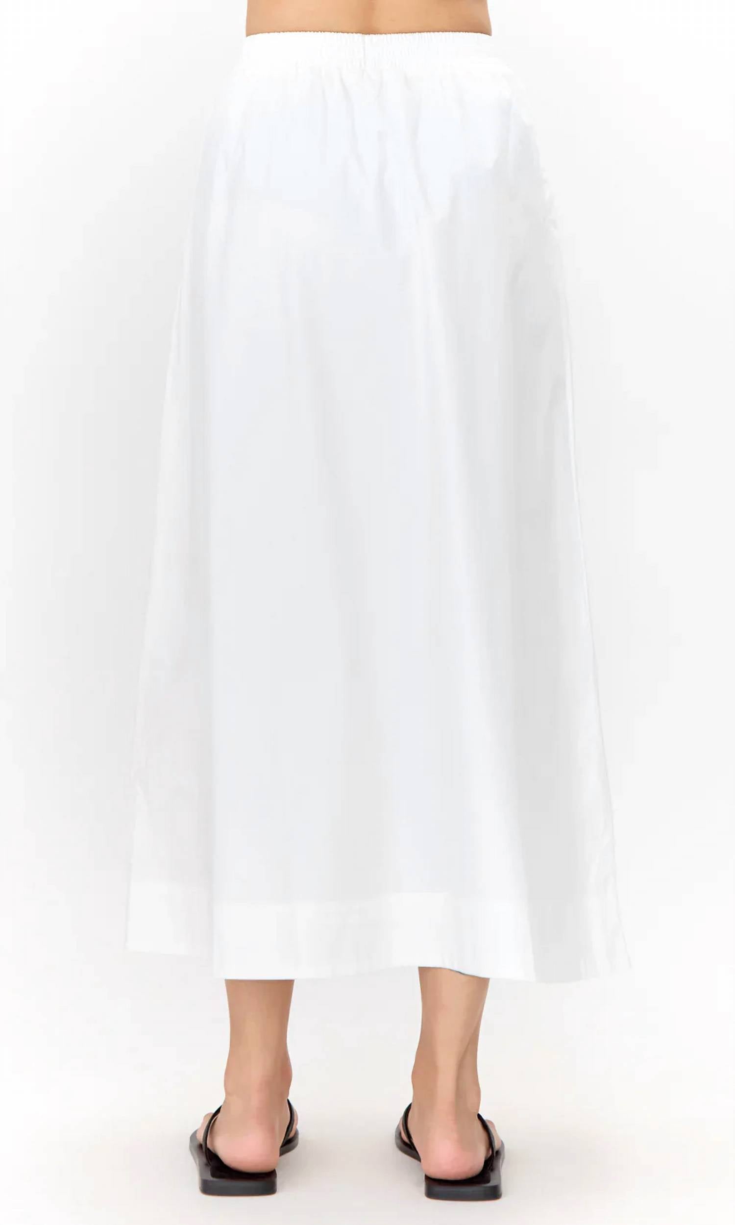 Greylin - Ana Poplin A Line Midi Skirt
