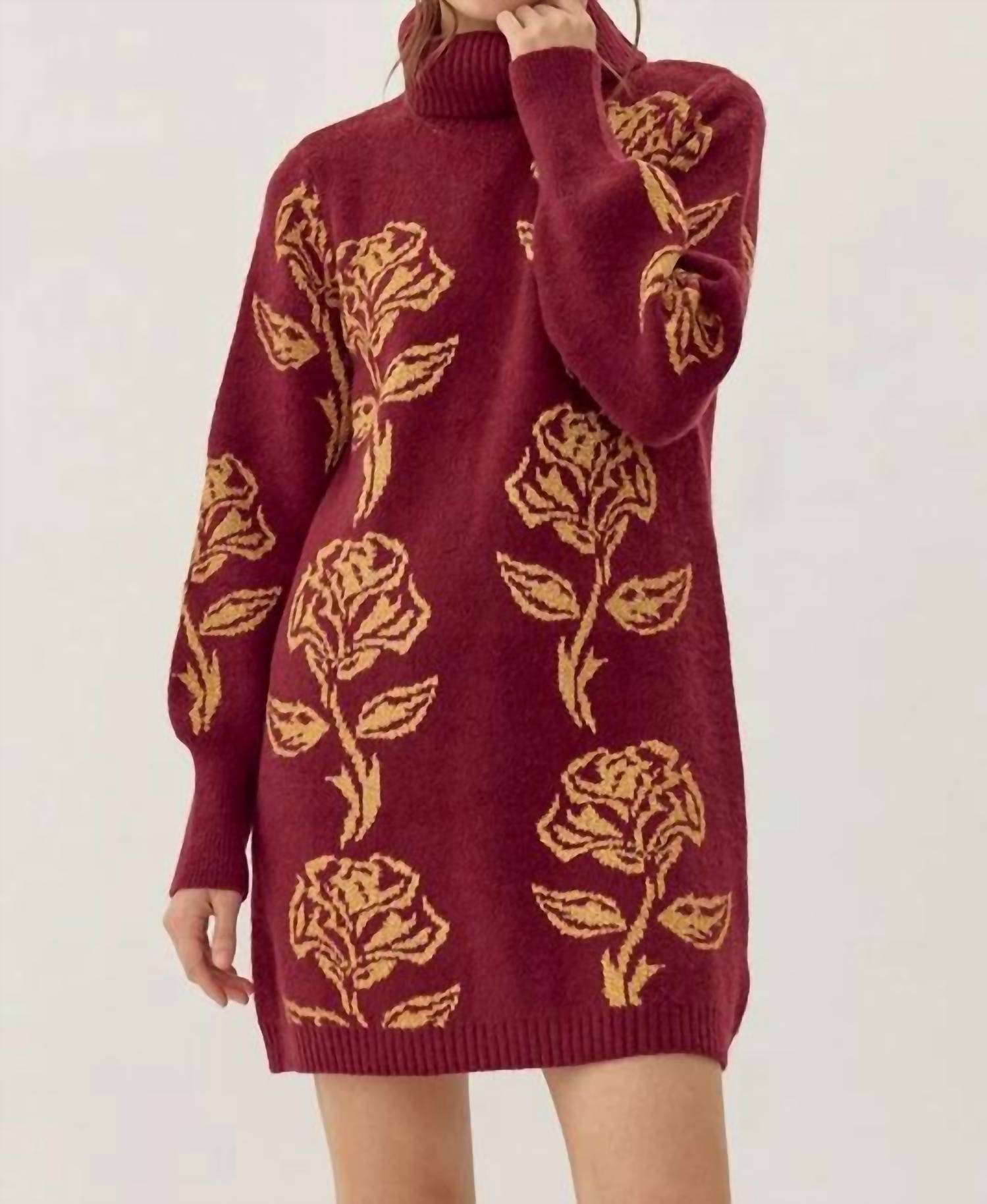 Jodifl - Josephine Floral Sweater Dress