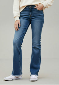 Tractr - Mid Rise Flare Jeans