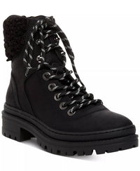 STEVE MADDEN Women's Keystone Lug Hiker Boots in blk - women's shoe