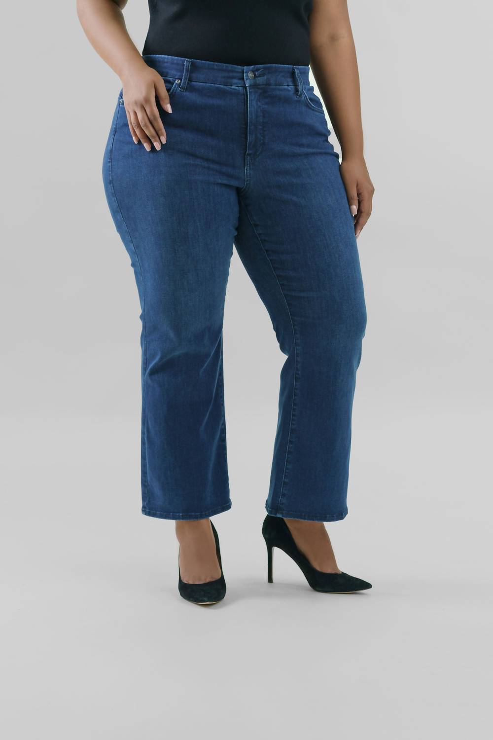 Nydj - Waist Match High Rise Major Wide Leg Jeans - Plus
