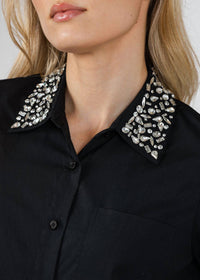 J. Society - Crystal Button Front Shirt