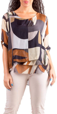 Gigi Moda - Carmelina Graphic Silk Kaftan