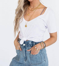 Three Bird Nest - Scoop Neck Bralette Tee
