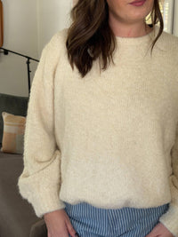 Frnch - Camelia Boucle Balloon Sleeve Pullover Sweater