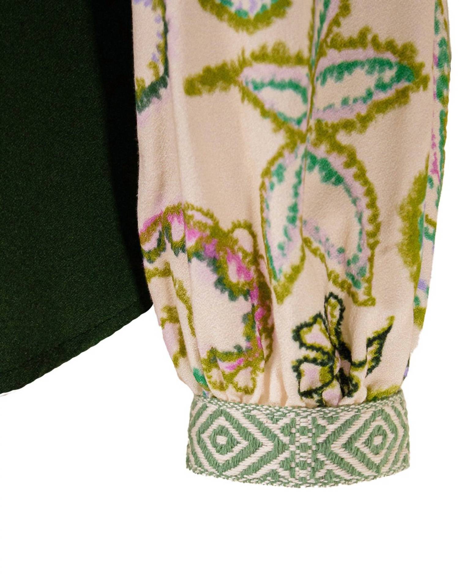 Imprevu - Paisley Print Button Down Blouse