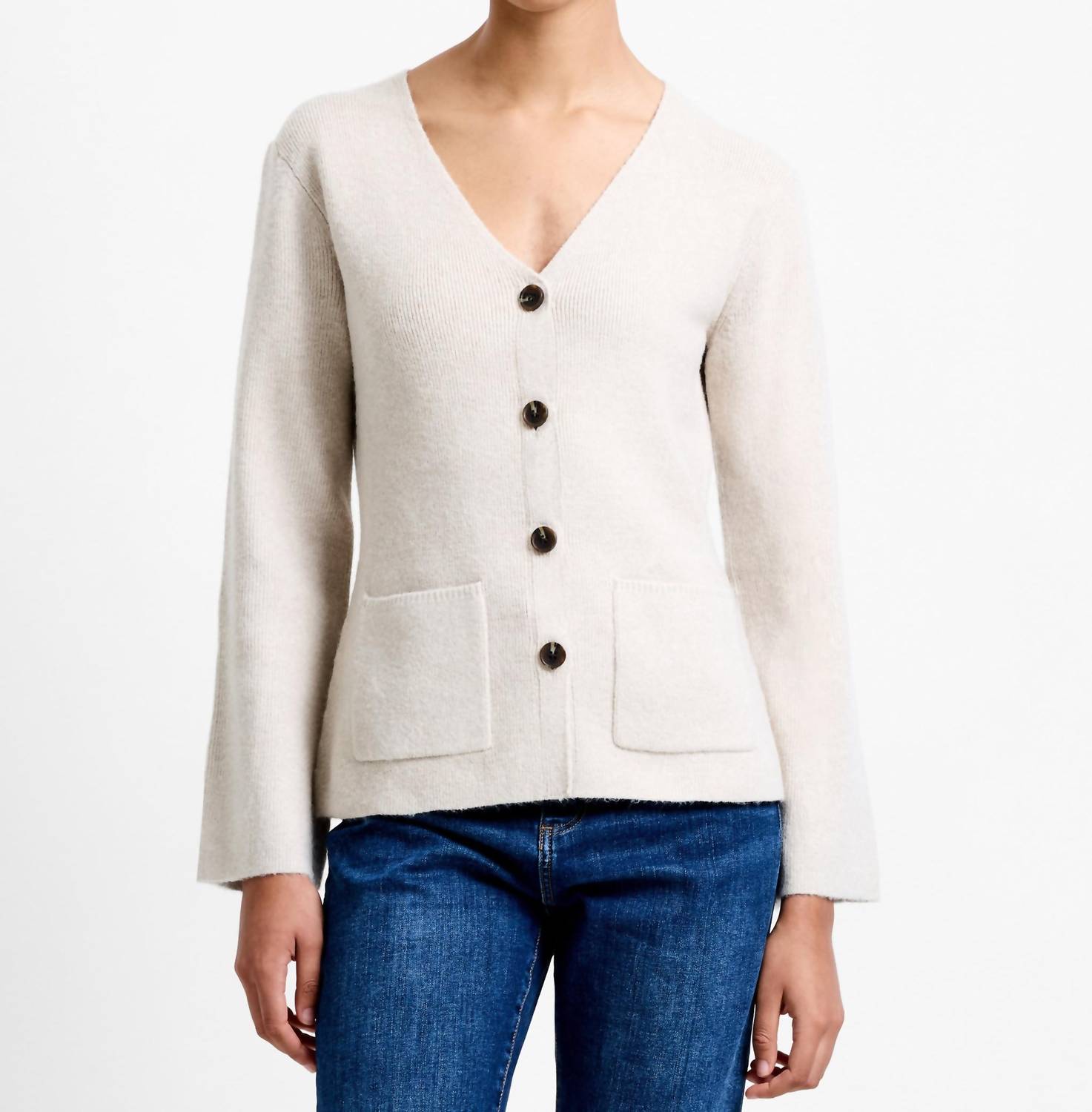 French Connection - Ellie Knit V Neck Cardigan
