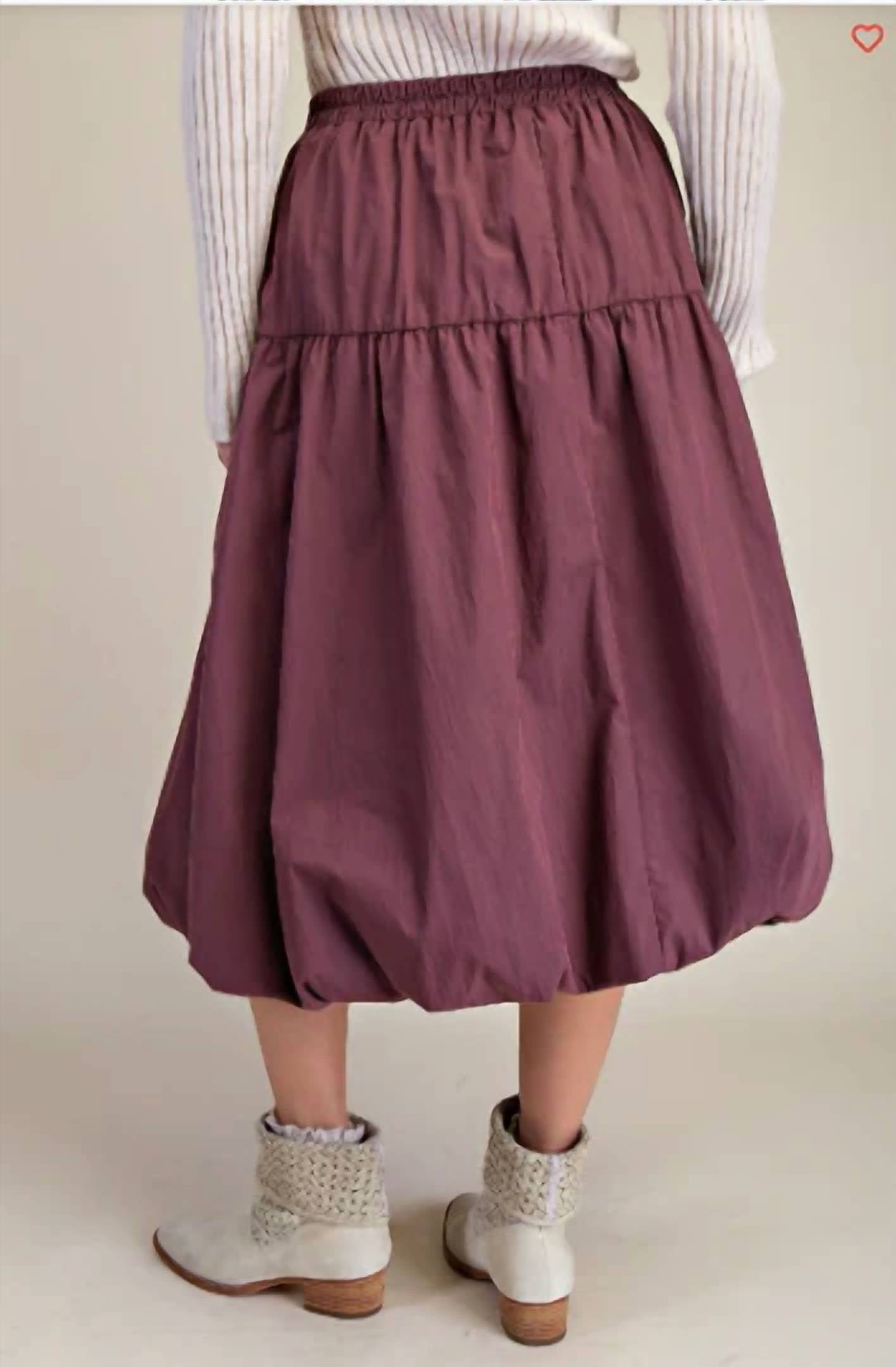 Easel - Parachute Midi Skirt