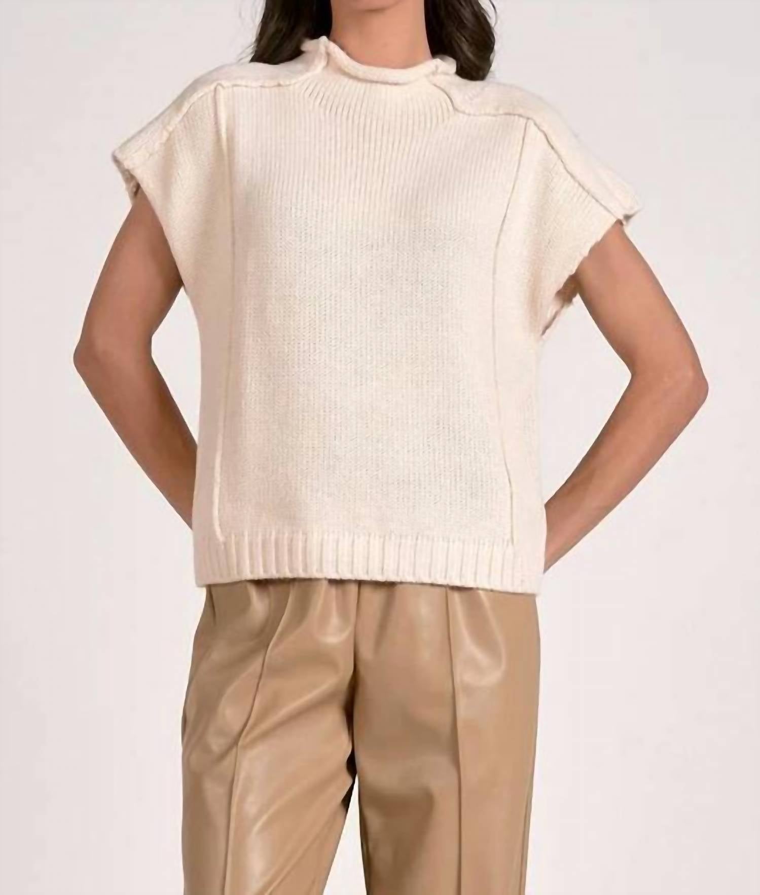 Elan - Maura Cap Sleeve Sweater