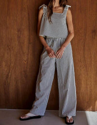 By Together - Nikola Wide Leg Striped Pant