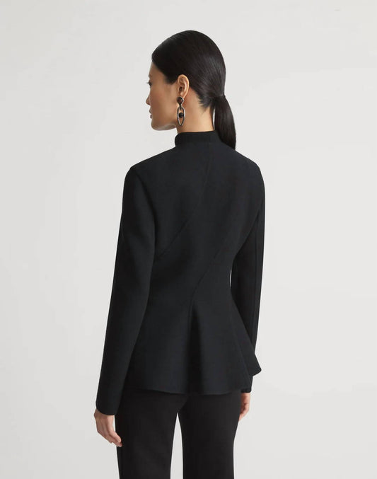 Lafayette 148 - Crepe Flounced Hem Jacket