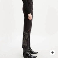 Levi'S - Women's 501 Original Cropped Studded Jeans