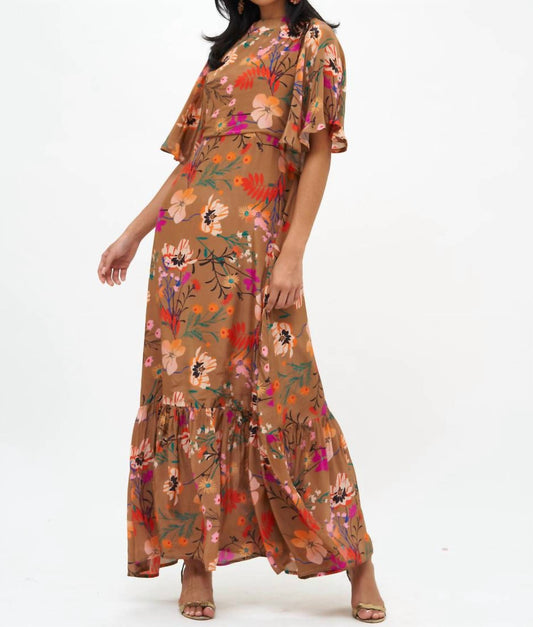 Oliphant - Woodland Flirty Mock Neck Maxi Dress