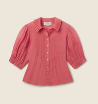 Trovata - Jess Cotton Voile Pintuck Blouse