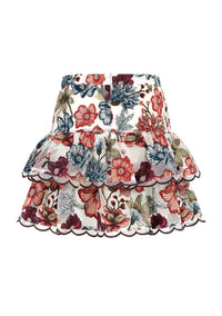 Marlo - Girl's Elana Embroidered Mini Skirt