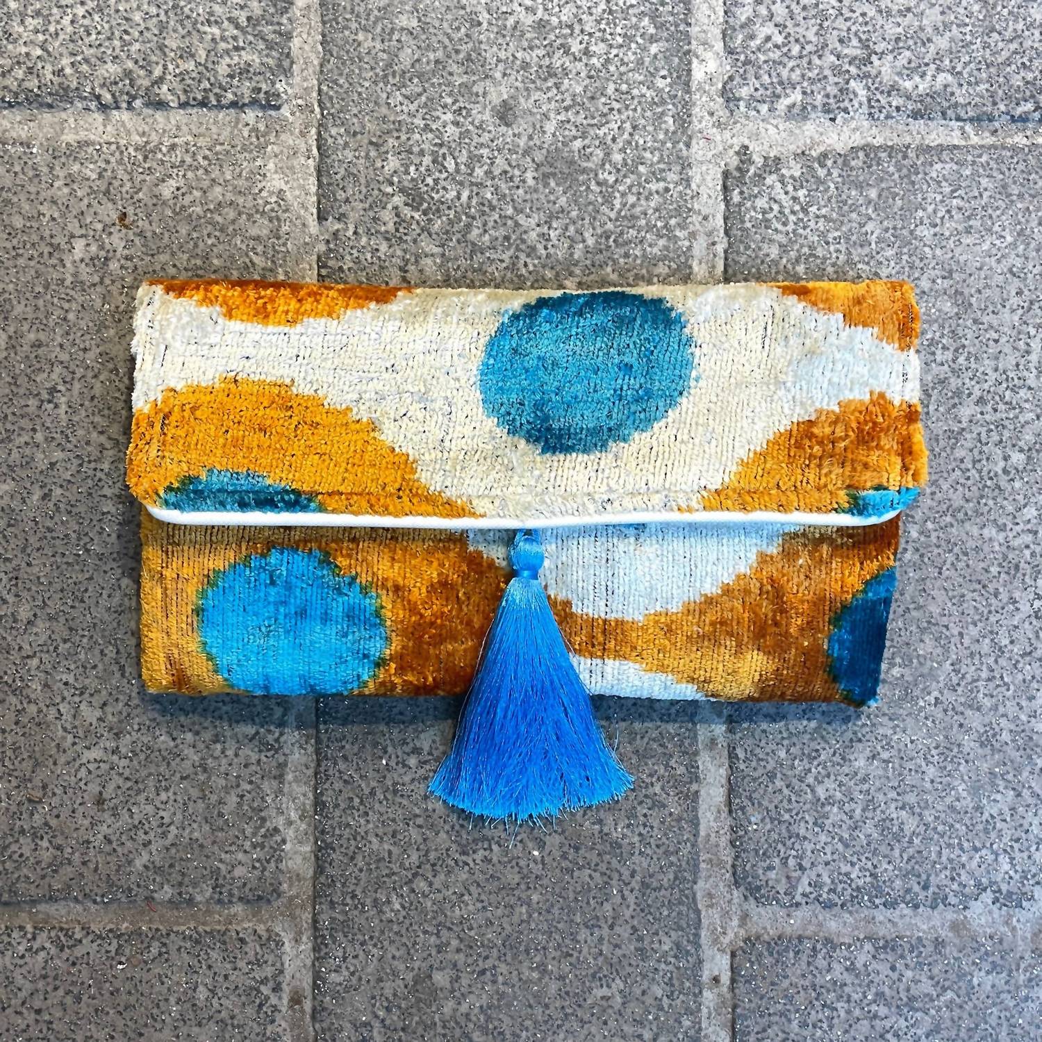Mila Miro By Emelie - Ikat Clutch Silk Bag