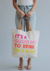 Panache Apparel - Women's Drink On A Boat Tote