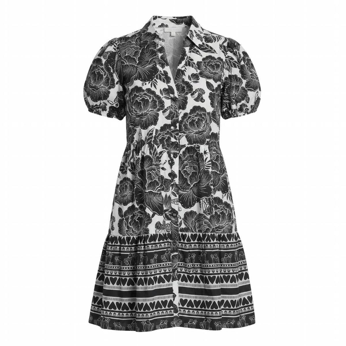 Apny - Flounce Shirt Dress