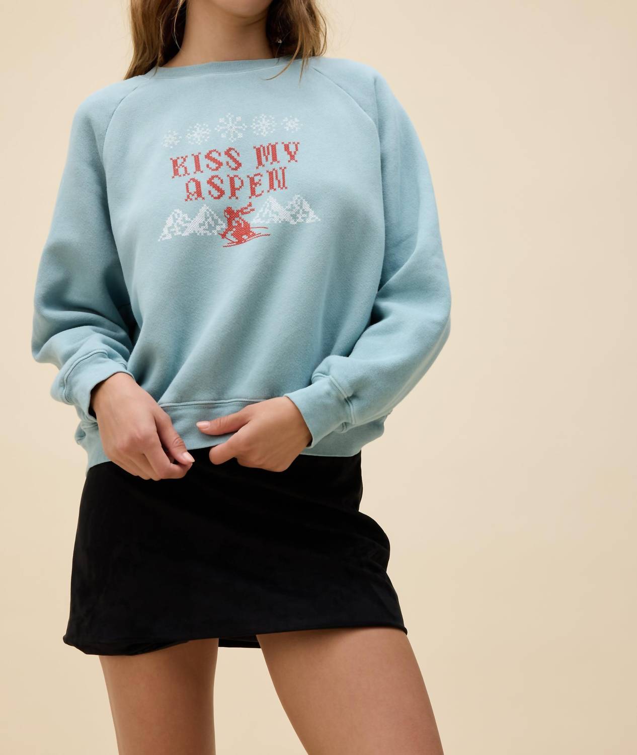 Daydreamer - Kiss My Aspen Shrunken Raglan Sweatshirt