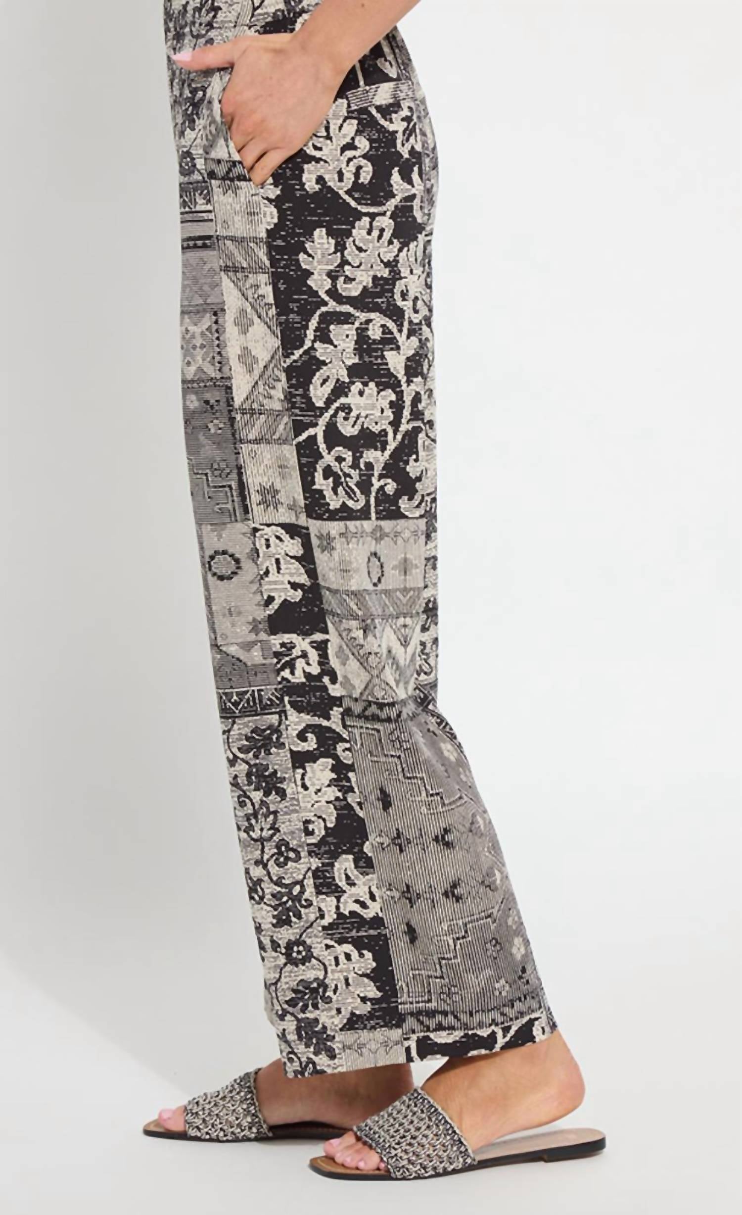 Lysse Genesis Stretch Woven Pant in casa da musica - women's pants - detail view