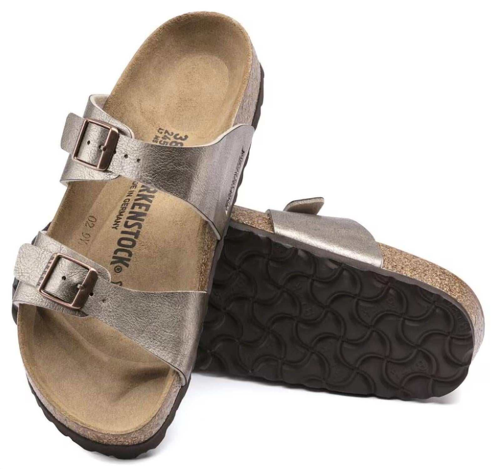 BIRKENSTOCK Women's Sydney Birko-flor Sandals in graceful taupe - women's sandal - view 4