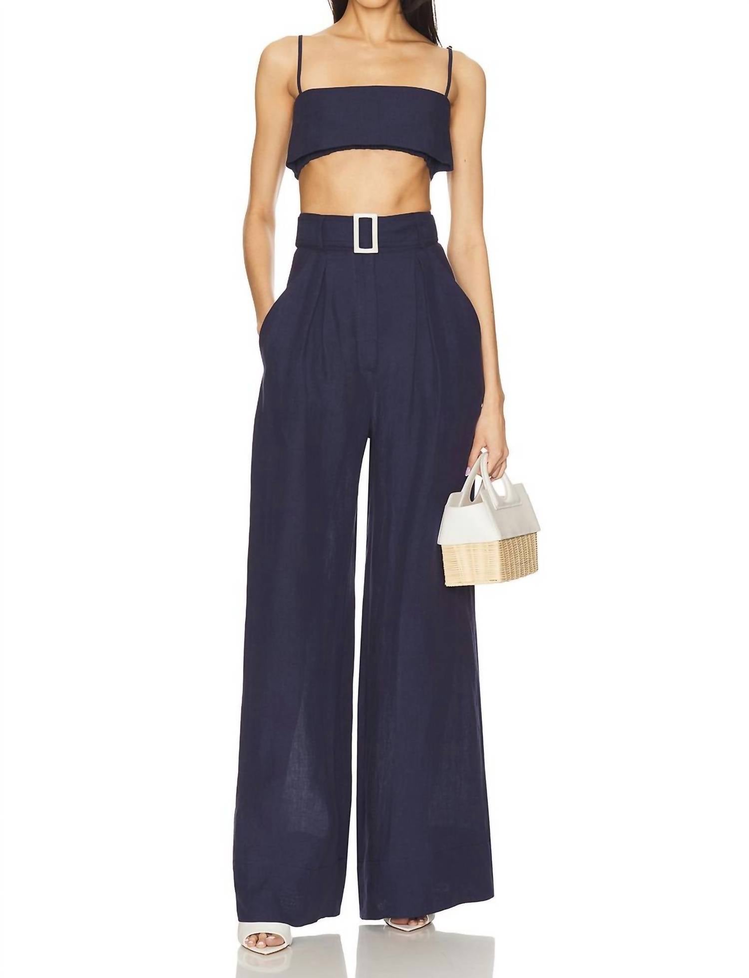 Matthew Bruch - Pleated Wide Leg Pants