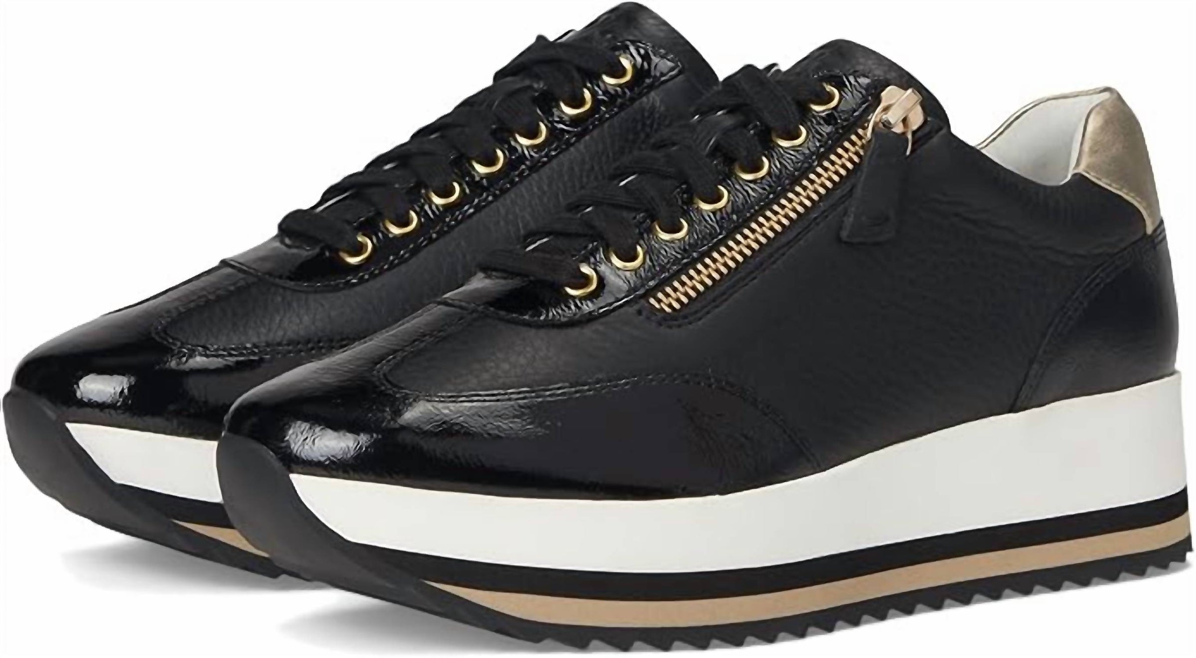 Johnston & Murphy - Women's Gracie Side Zip Lace Up Sneaker