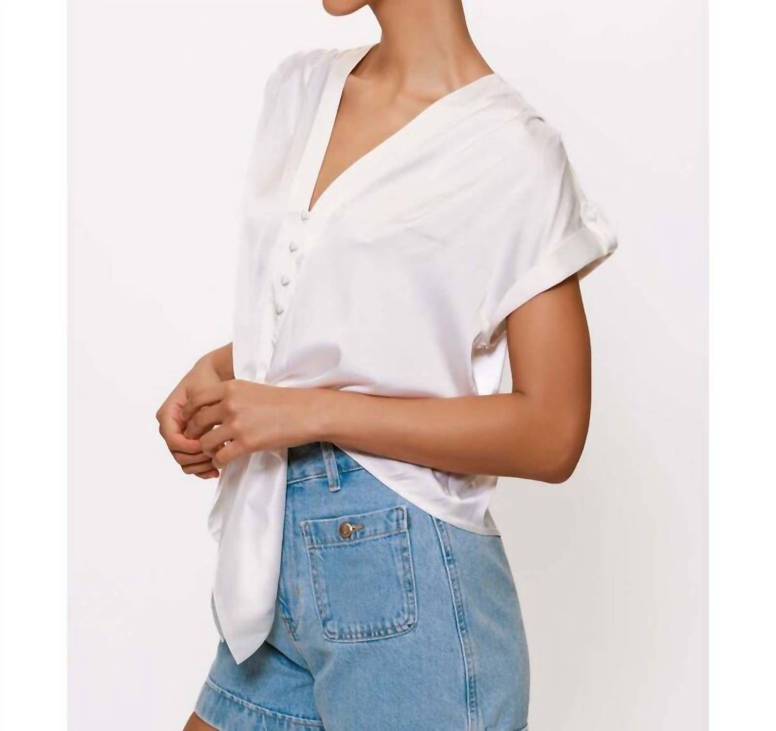 Hutch - Ricci Tie Front Top