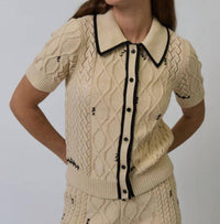 Central Park West - Jaden Short Sleeve Cardigan