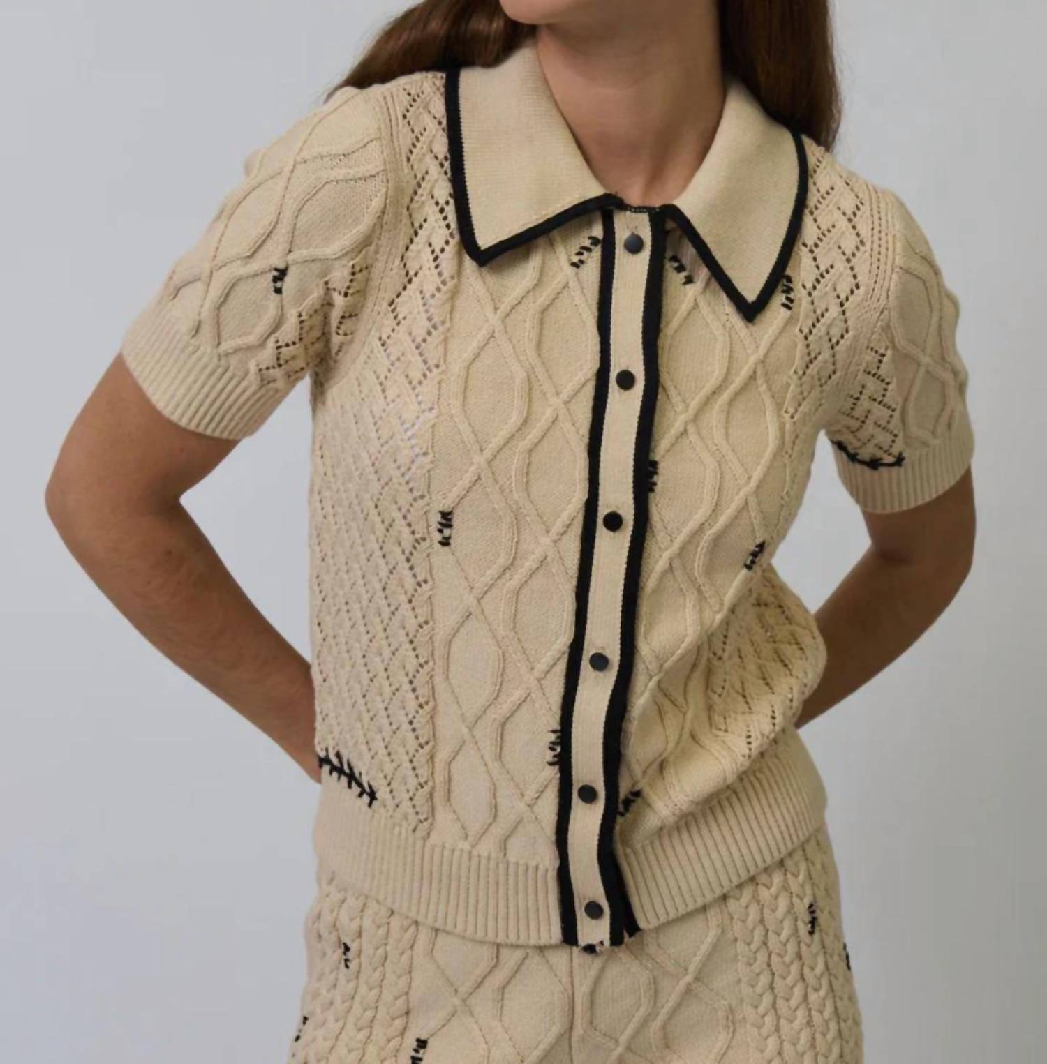 Central Park West - Jaden Short Sleeve Cardigan