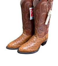 Tony Lama - Men's Western Full Quill Ostrich Boots