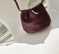 Indi & Cold - Women's Gathered Leather Bag