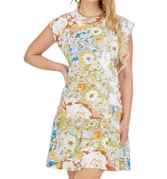 Jade - KAREN FLUTTER HEM DRESS