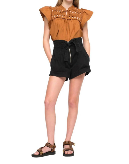 Sea - Suri Canvas Belted Shorts